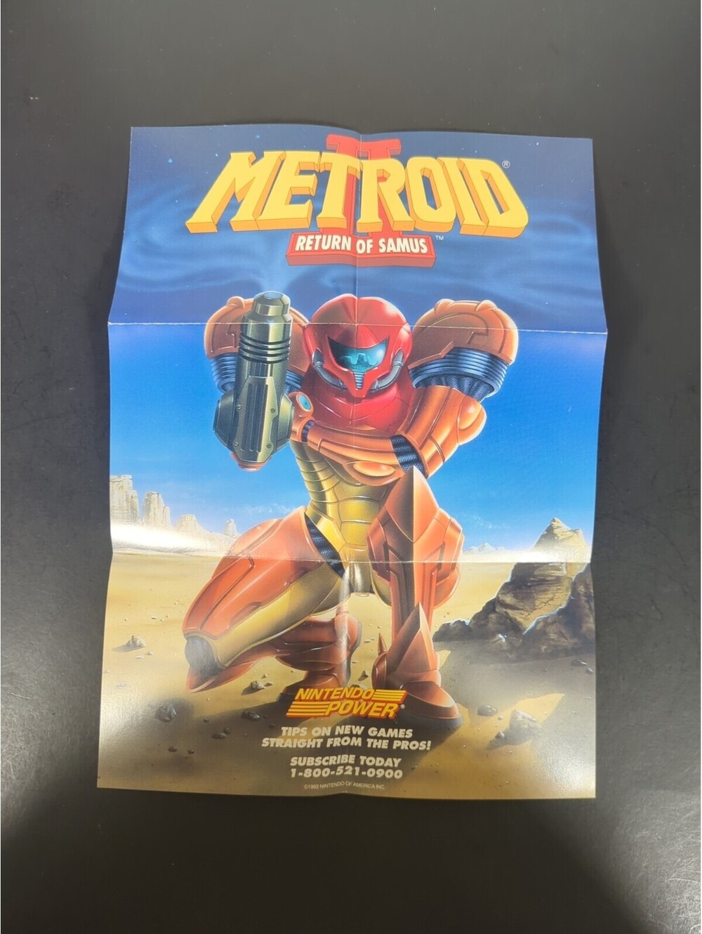 Metroid II 2 Return of Samus Nintendo Power Game Boy Poster USA-4 Gameboy